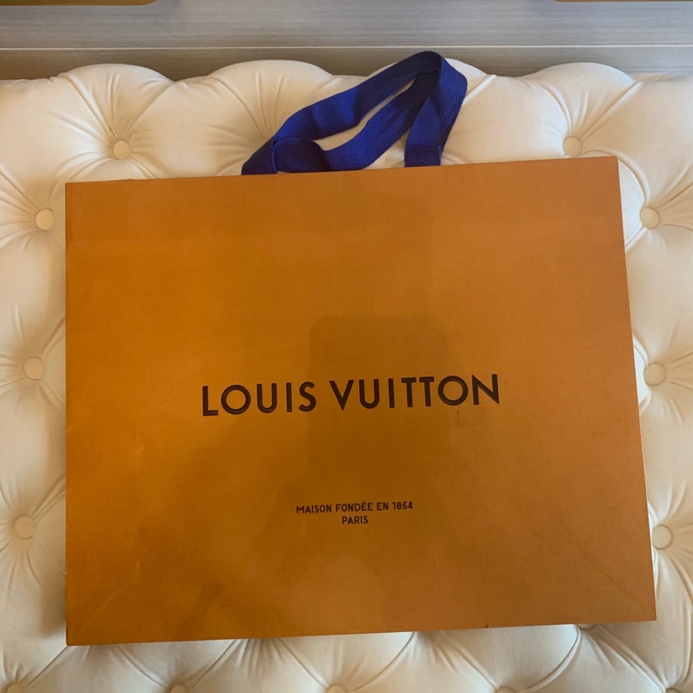 Louis Vuitton gift bag.